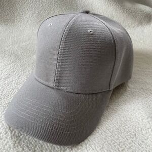 Unbranded Baseball Cap Mens OS Gray‎ Acrylic Wool Blend Adjustable Hook Loop Hat